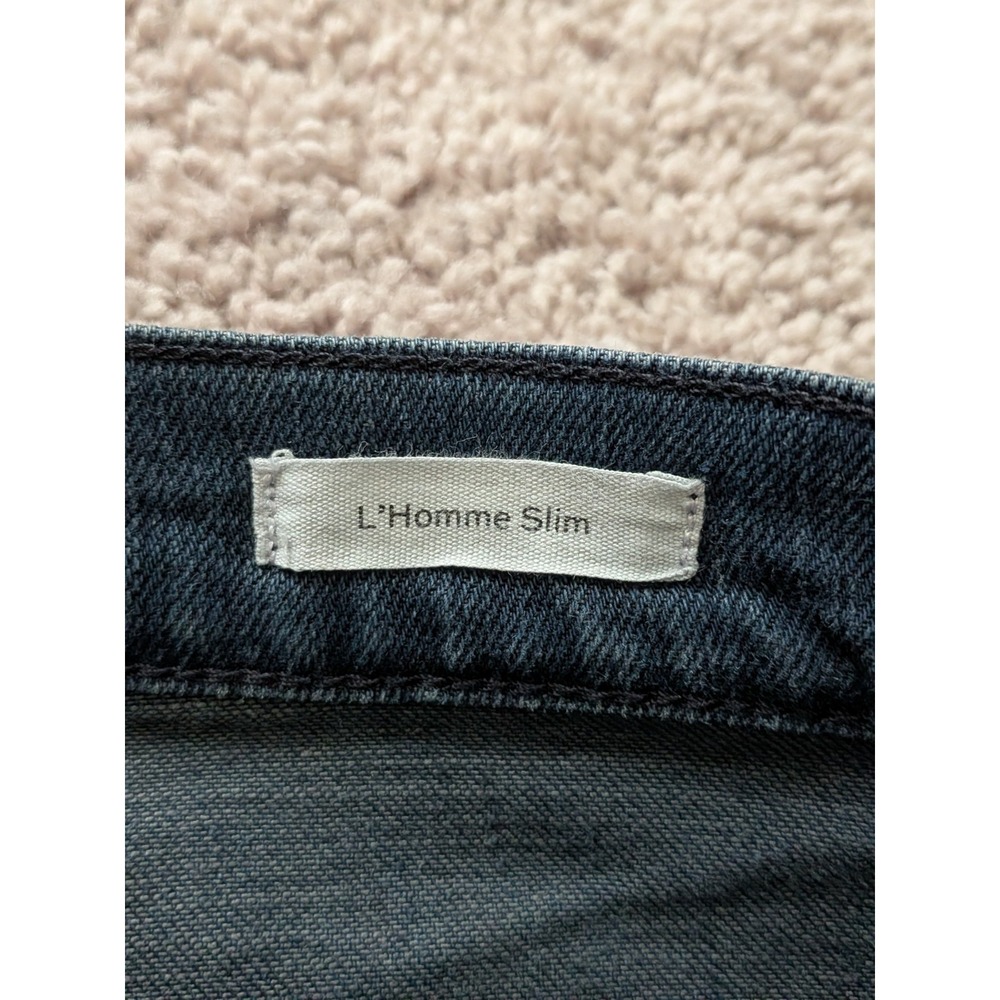 Frame L'Homme Slim Fit Jeans Mens 32 (Fits 34x29) Blue Medium Wash Denim - Picture 8 of 13